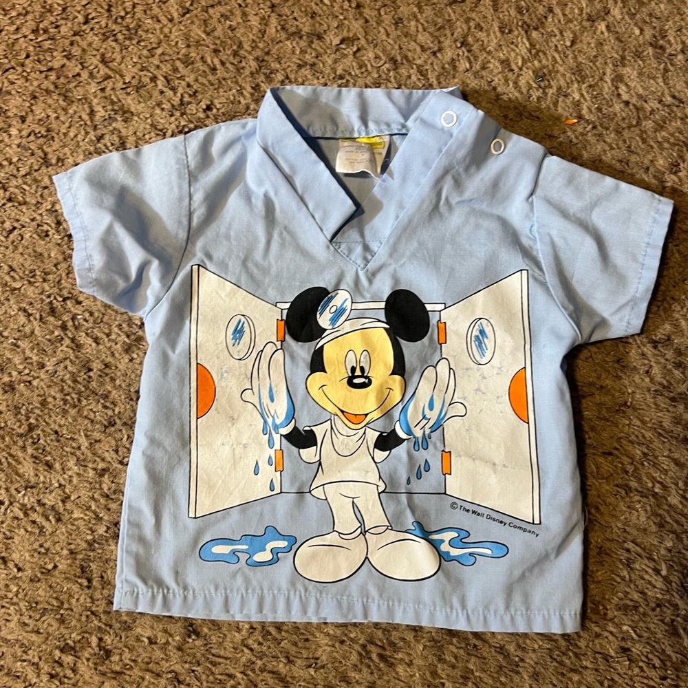 Vintage Disney Halloween scrub top